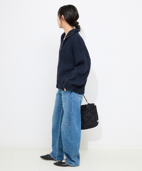 TRICOTS JEAN MARC カーディガン TRICOTS JEAN MARC SLOBE別注 ジップ