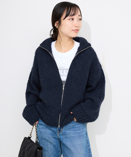 TRICOTS JEAN MARC SLOBE別注ジップカーディガン TRICOTS JEAN MARC SLOBE別注 ジップカーディガン PRESTON