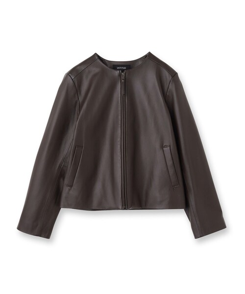 UNTITLED（アンタイトル） レザージャケット ライダース 「着丈短め