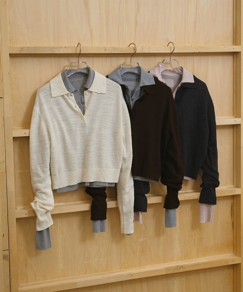 TODAYFUL ニット セーター Layered Polo Knit レディース : ZOZOTOWN