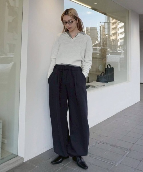 TODAYFUL ニット セーター Layered Polo Knit レディース : ZOZOTOWN