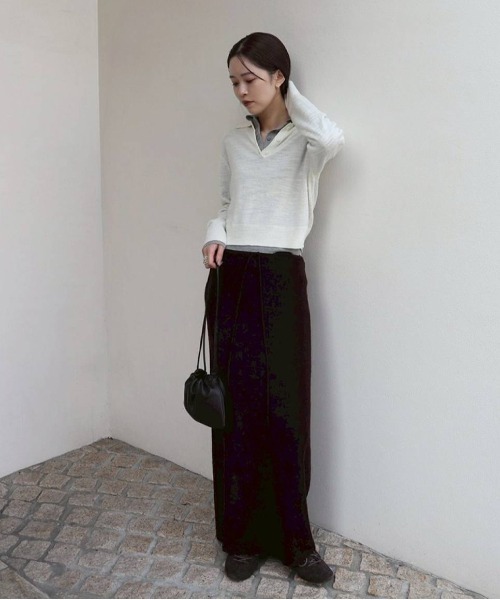 ニット/セーター todayful Layered Polo Knit Layered Polo Knit（ニット/セーター）｜TODAYFUL（トゥデイフル）の