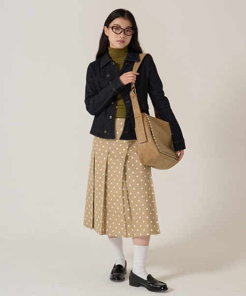 TINA：JOJUN（ティーナジョジュン） スカート ドット柄 プリーツ