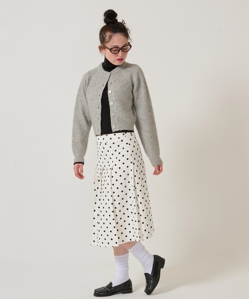 TINA:JOJUN ドット柄プリーツスカート　sサイズ TINA：JOJUN（ティーナジョジュン） スカート ドット柄 プリーツ
