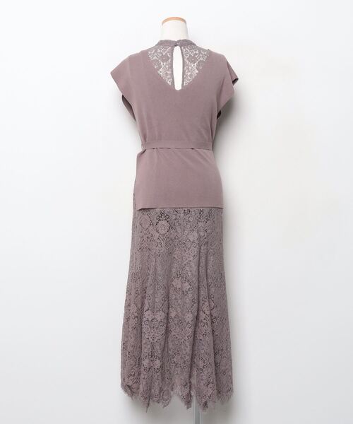 「SNIDEL」 ノースリーブワンピース 0 モカ レディース_画像2