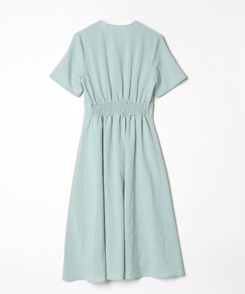 「N.（N. Natural Beauty Basic）」 半袖ワンピース MEDIUM ライトグリーン レディース_画像2