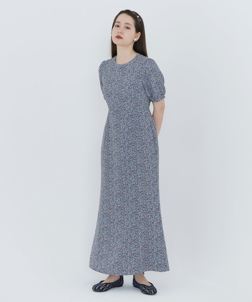 「TINA：JOJUN」 半袖ワンピース M ベージュ レディース_画像3