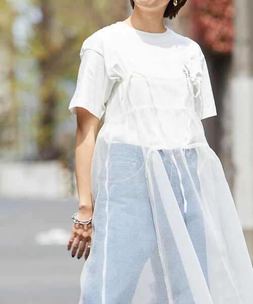 「Firsthand」 半袖カットソー ONE SIZE ホワイト レディース_画像7