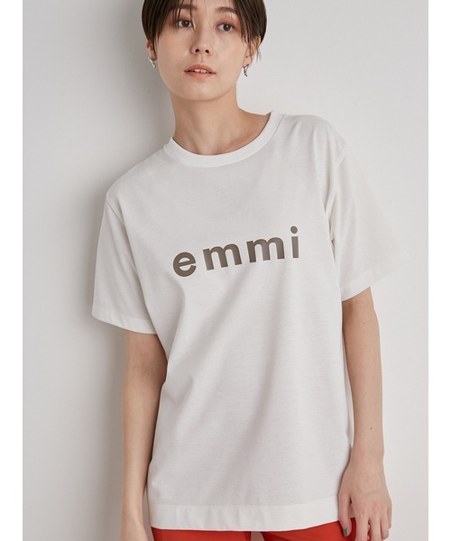 「emmi」 半袖Tシャツ FREE ホワイト レディース_画像3