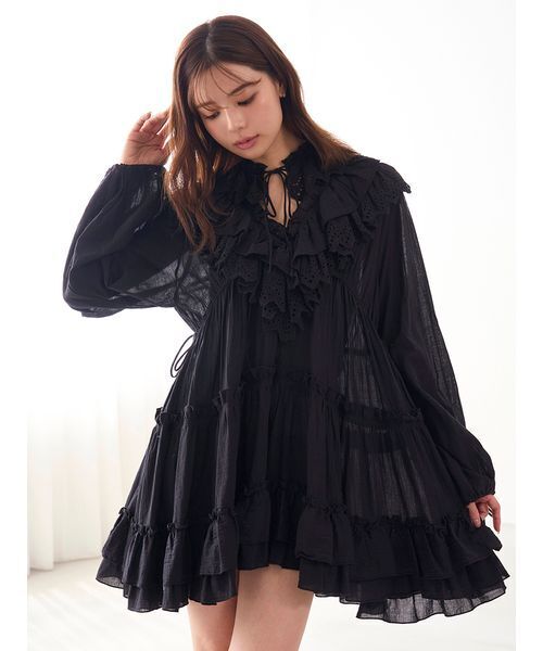 SNIDEL（スナイデル） コットンレースBOHOチュニック レディース