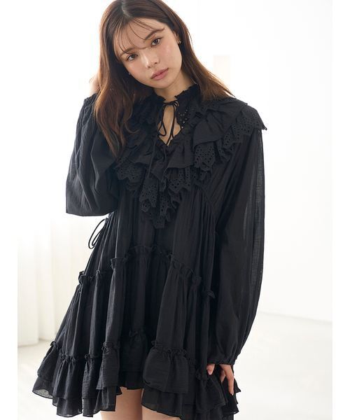 snidel チュニック SNIDEL（スナイデル） コットンレースBOHOチュニック レディース
