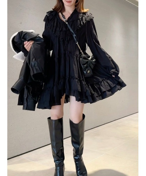SNIDEL（スナイデル） コットンレースBOHOチュニック レディース
