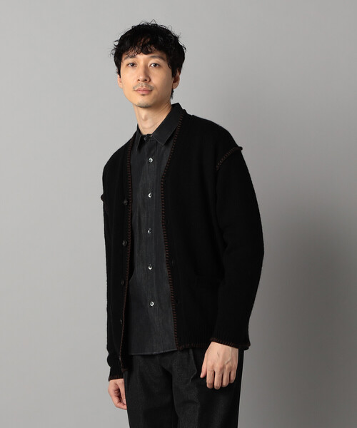 COMME CA MEN（コムサメン） カーディガン ブランケットステッチ