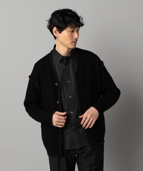 COMME CA MEN（コムサメン） カーディガン ブランケットステッチ
