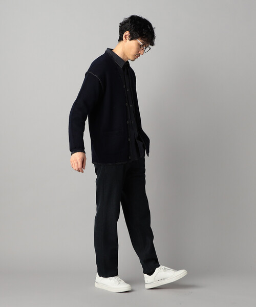 COMME CA MEN（コムサメン） カーディガン ブランケットステッチ
