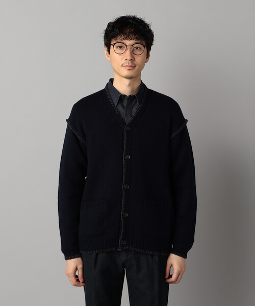 COMME CA MEN（コムサメン） カーディガン ブランケットステッチ