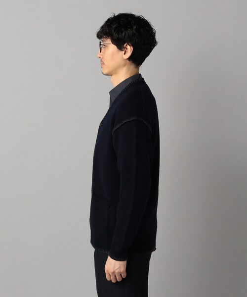 COMME CA MEN（コムサメン） カーディガン ブランケットステッチ