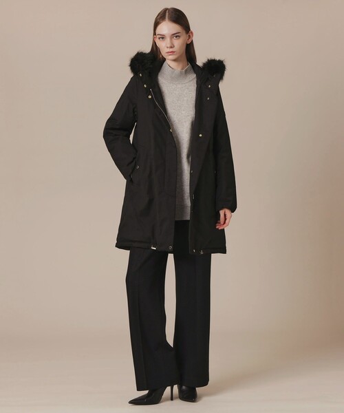 美品マッキントッシュロンドン　フード付き ダウンジャケット　ブラック MACKINTOSH LONDON（マッキントッシュ ロンドン） ダウンコート ダウン