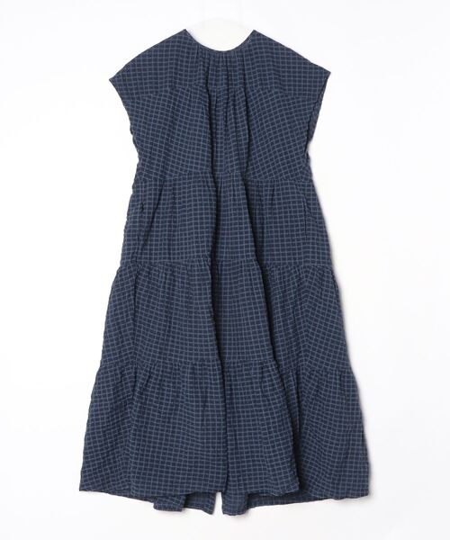 「conges payes ADIEU TRISTESSE」 半袖ワンピース 38 ネイビー レディースの画像