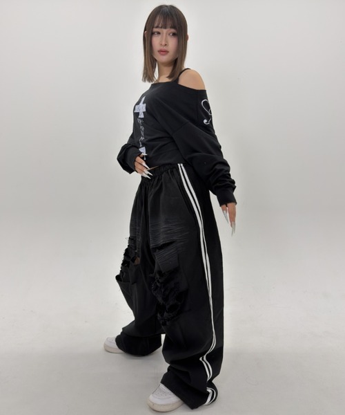 KOM（ドットコム） ワイドパンツ スウェットパンツ ジャージ A'GEM/9