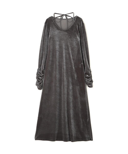 「PROPORTION BODY DRESSING」 長袖ワンピース MEDIUM グレー レディース_画像2