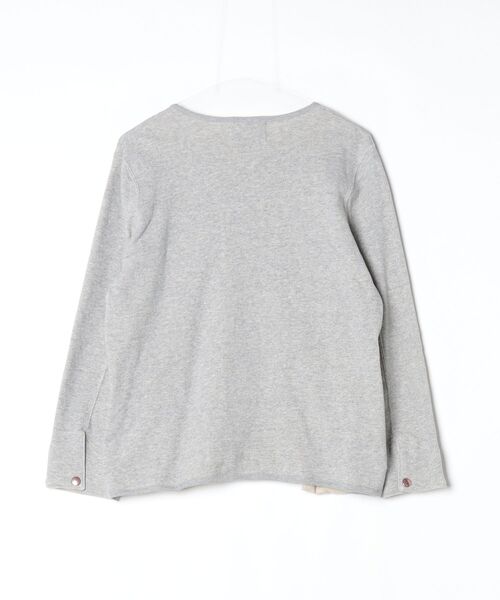 「Vincent et Mireille」 ワンポイントカーディガン 34 グレー レディース_画像2