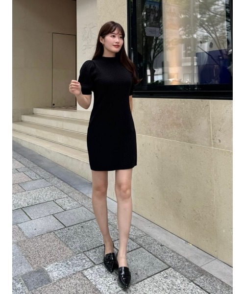 【極美品】Herlipto Mサイズ ニットワンピース ブラック Her lip to ニットワンピース S ブラック レディース : ZOZOTOWN Yahoo