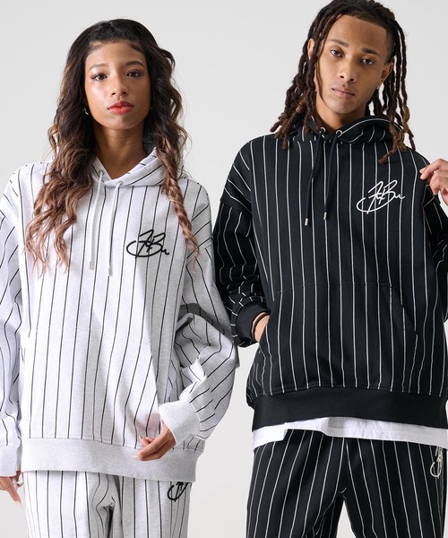 FUBU（フブ） パーカー ブランド Stripe Hodie / ストライプ