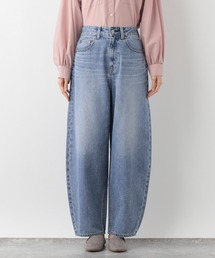 「GLOBAL WORK」 デニムパンツ SMALL グレー レディースの画像2