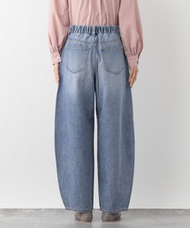 「GLOBAL WORK」 デニムパンツ SMALL グレー レディースの画像4