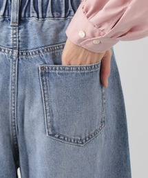 「GLOBAL WORK」 デニムパンツ SMALL グレー レディースの画像7