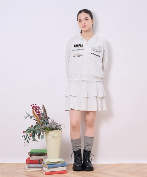 pom ponette junior（ポンポネット ジュニア） パーカー スムースロゴ