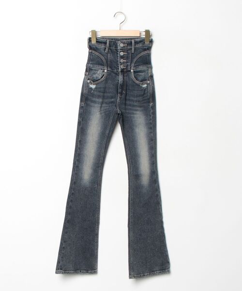 EMODA（エモダ） ブーツカットデニムパンツ X-SMALL ブルー レディース