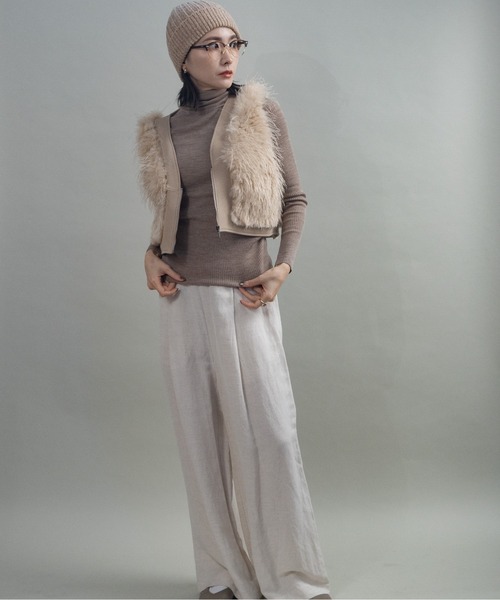 ベスト ジレ ファーショートベスト レディース : ZOZOTOWN Yahoo!店