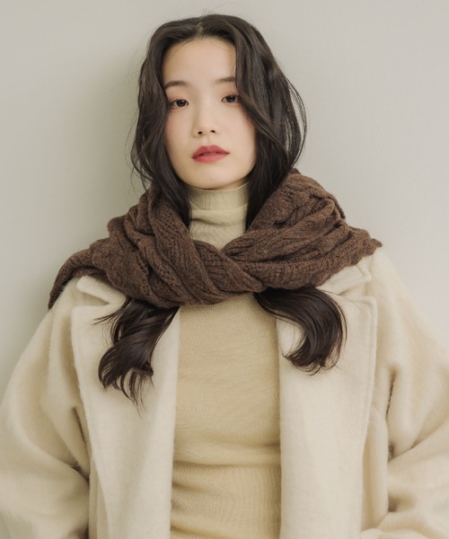 NEUNA（ヌナ） ストール マフラー レースニットストールマフラー