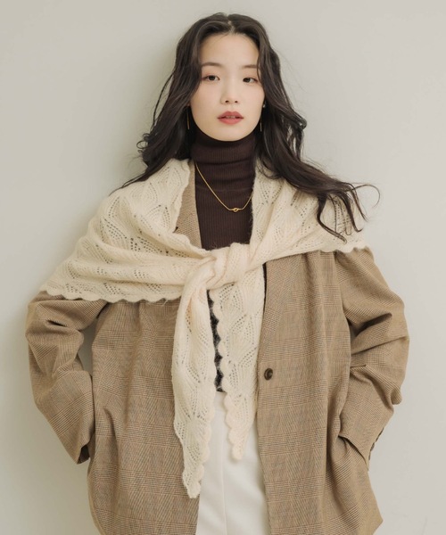 ニナ⭐️様✨【美品　最高級】Vicuna Cashimere　ストール　マフラー NEUNA（ヌナ） ストール マフラー レースニットストールマフラー