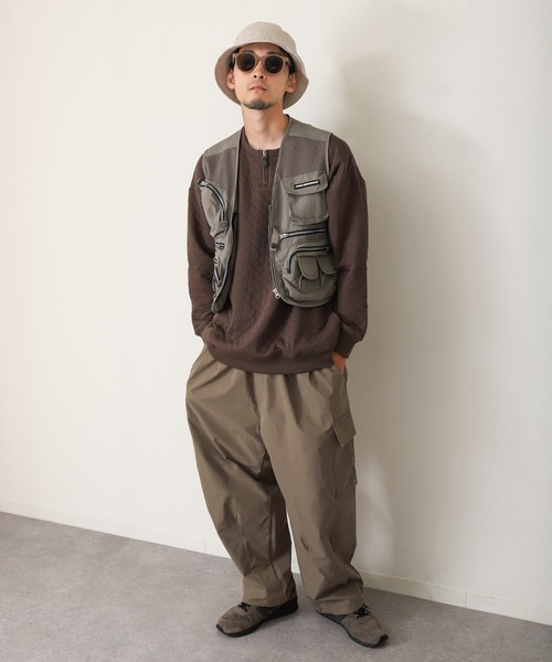 「ZIP FIVE」 「ROOTTHREE」カーゴパンツ LARGE カーキ メンズ_画像6