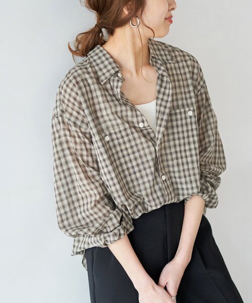 スピックアンドスパン　シャツ Spick＆Span（スピック アンド スパン） 「Spick & Span」 長袖シャツ