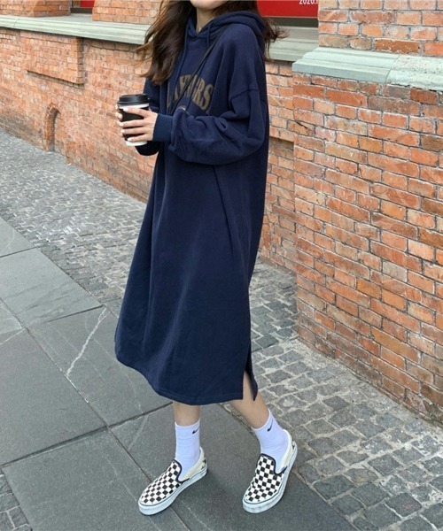 ワンピース ロゴプリントパーカーワンピース : ZOZOTOWN Yahoo!店