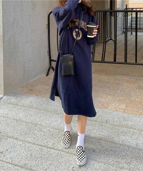 ワンピース ロゴプリントパーカーワンピース : ZOZOTOWN Yahoo!店