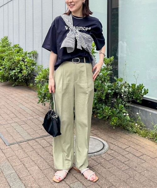 「NOLLEY'S」 パンツ 36 ベージュ レディース_画像4