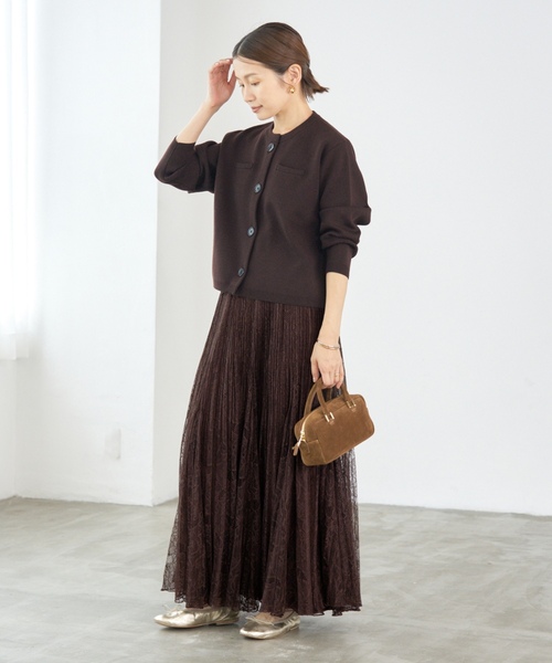 新品 IENA ミュゲットパターン フェード プリーツスカート 38（M）サイズ IENA（イエナ） プリーツスカート 38 ブラウン レディース : ZOZOTOWN