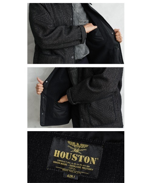 カバーオール HOUSTON / ヒューストン 51565 BEACH CLOTH JACKET / ビーチクロスジャケット メンズ レディースの画像