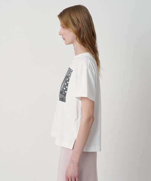 ANAYI（アナイ） tシャツ 半袖 コットン天竺フォトプリントTシャツ
