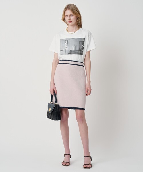 ANAYI（アナイ） tシャツ 半袖 コットン天竺フォトプリントTシャツ