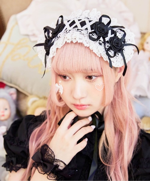 BODYLINE レースアップ2連薔薇ヘッドドレス : ZOZOTOWN Yahoo!店