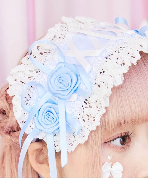 BODYLINE レースアップ2連薔薇ヘッドドレス : ZOZOTOWN Yahoo!店