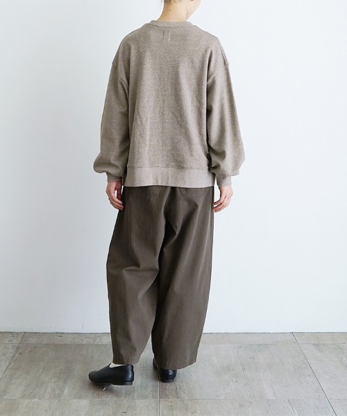 「休日と詩」 スウェットカットソー FREE ライトベージュ レディース_画像4