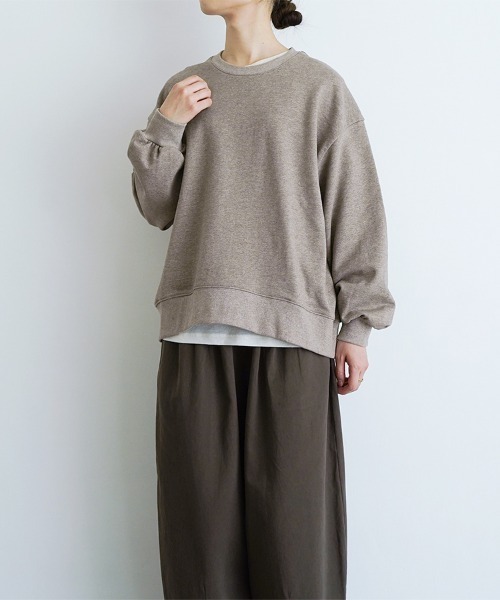 「休日と詩」 スウェットカットソー FREE ライトベージュ レディース_画像6