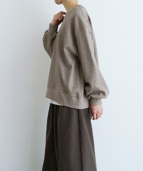 「休日と詩」 スウェットカットソー FREE ライトベージュ レディース_画像7